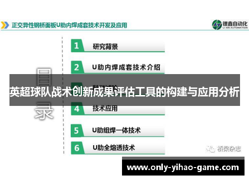英超球队战术创新成果评估工具的构建与应用分析